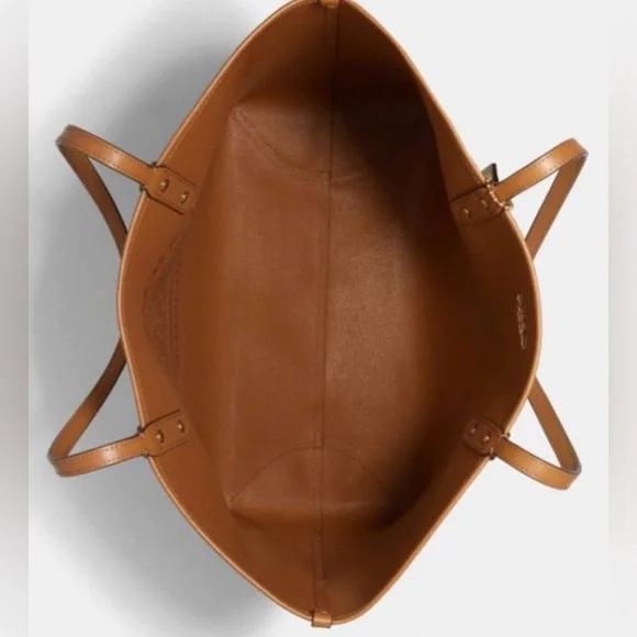 RARE Coach Reversible City Tote with Lime Print Designer Bag Purses Womens - Picture 9 of 11